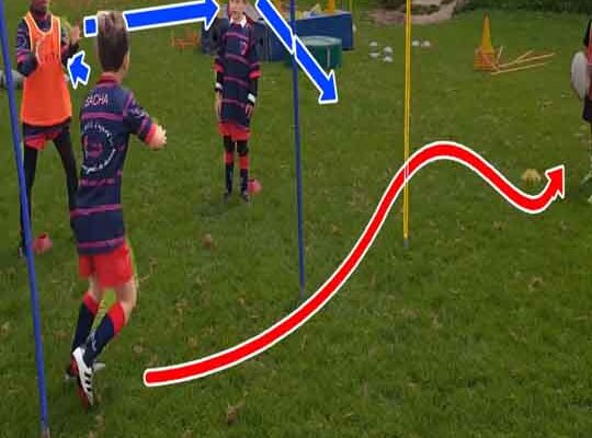 exercices skills passes M6 M8 rugby vidéos entrainement